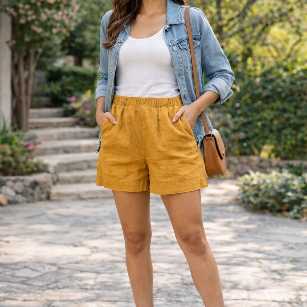 Lou & Grey Yellow Women's Shorts